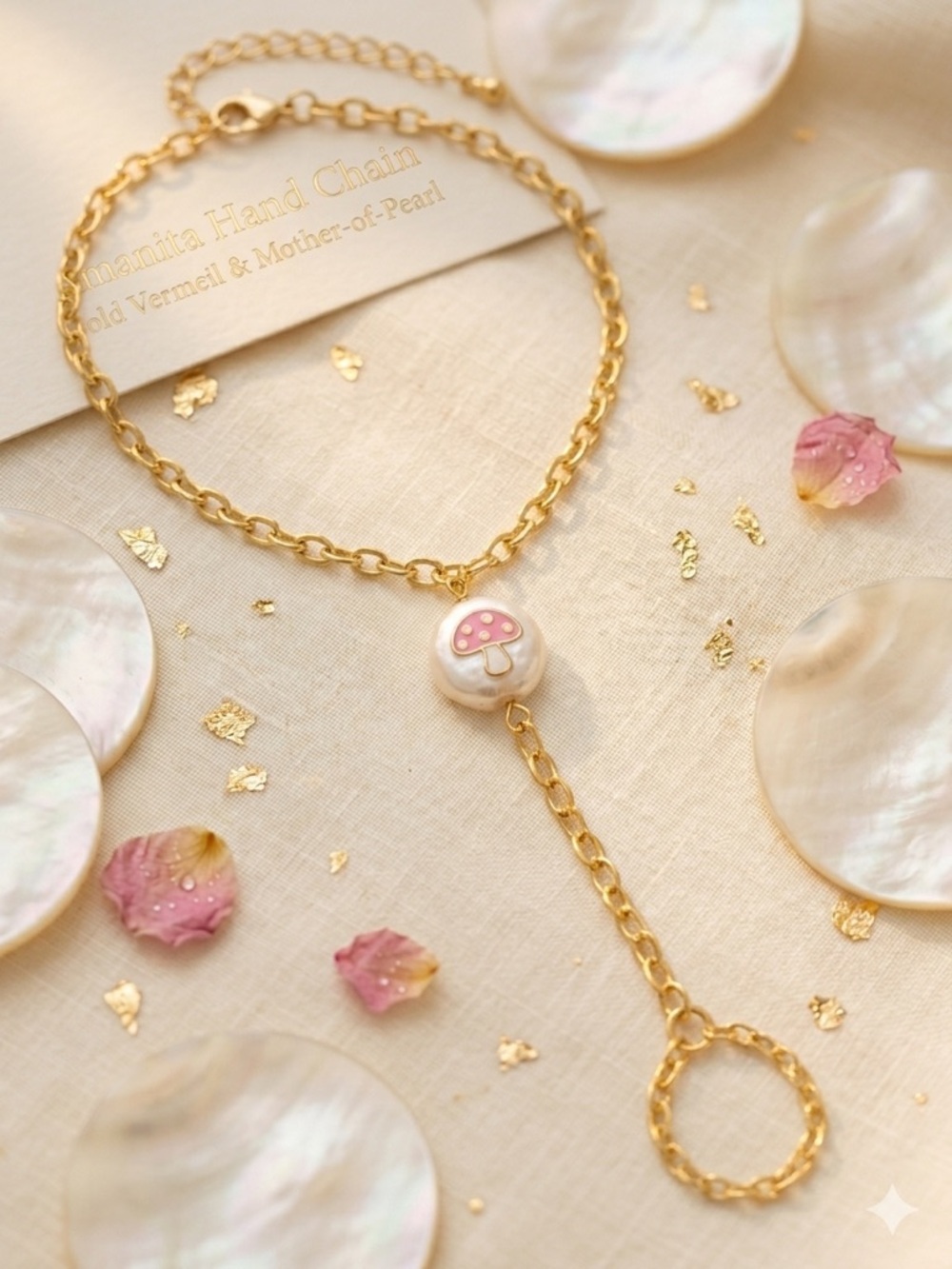 14k Gold - Filled Hand Chain Bracelet Size - 7/8/9